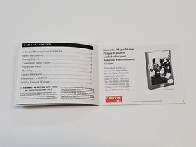 Street Fighter 2010 Authentic Original NES Nintendo Manual Only **