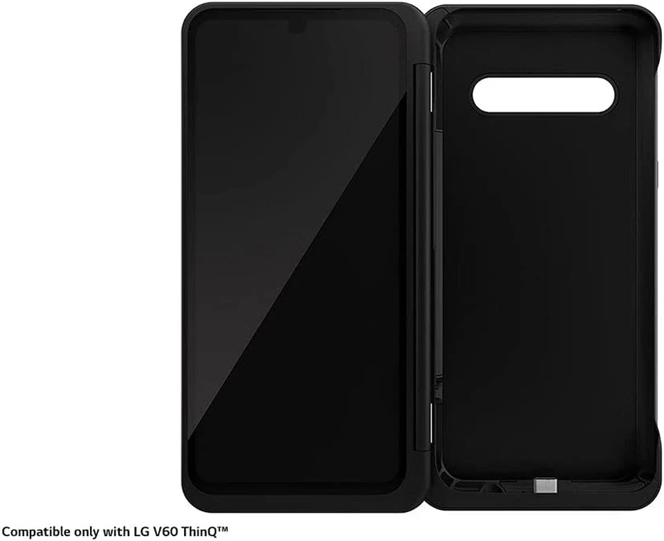 Funda Doble Pantalla LG V60 ThinQ 5G Tipo-C Adaptador Negro OEM LM-V605N Accesorio Foto 3 de 4