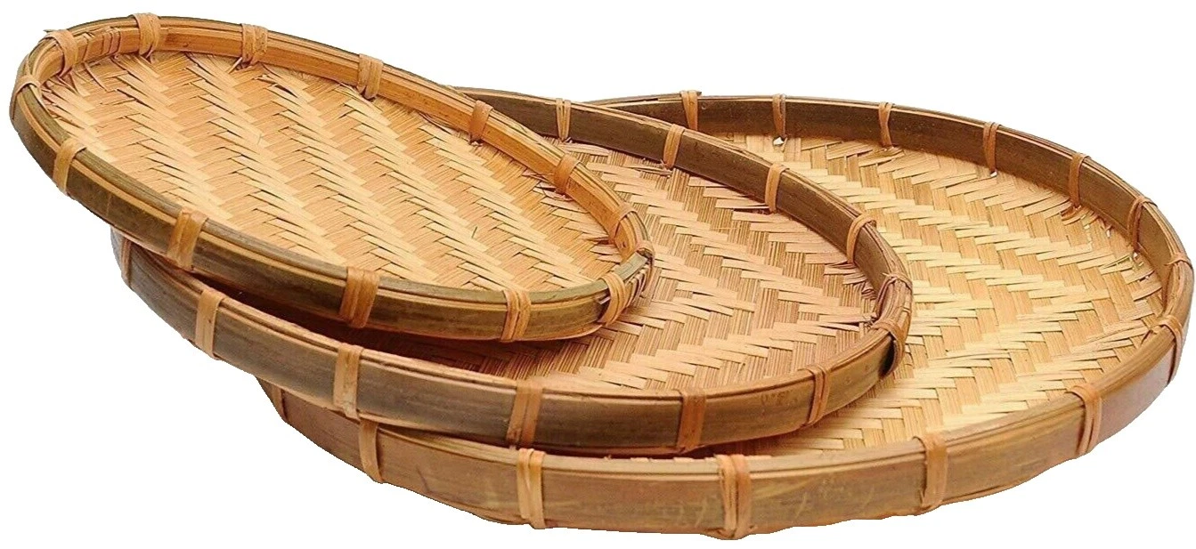 Bandejas abstracto Bambú Bandejas