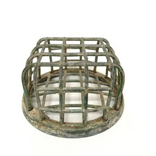 Flower Frog Antique Metal Cage Dazy Manufacture Co.California