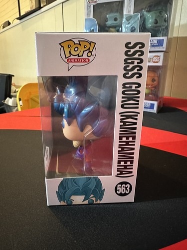 Funko Pop DBZ Super SSGSS Goku (Kamehameha) #563 Cáliz Exclusivo Metálico - Imagen 4 de 6