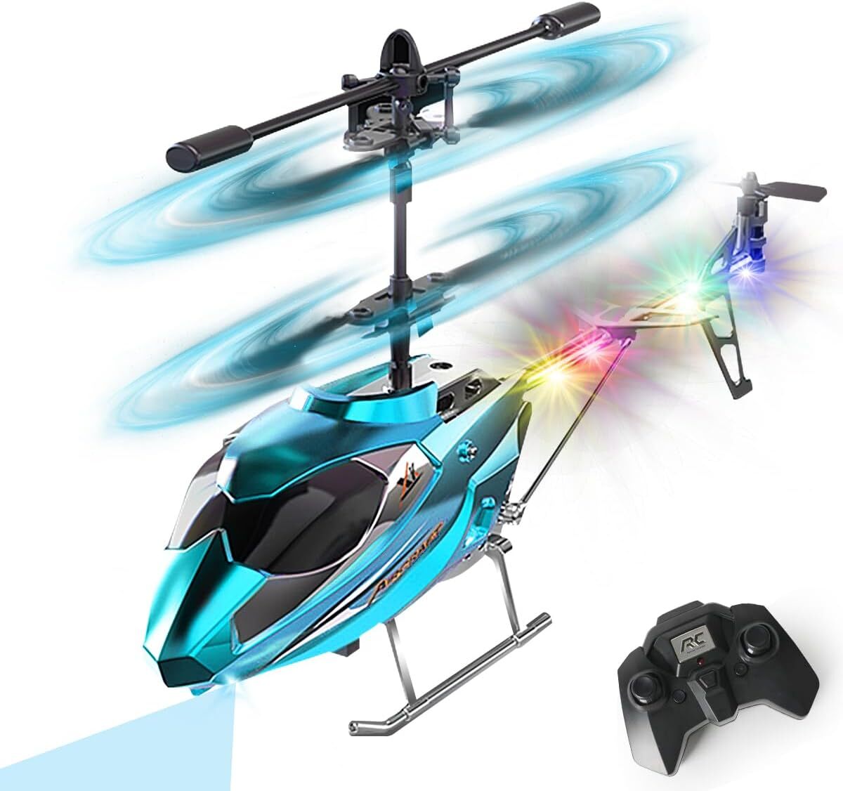 VATOS RC Helicopter for Boys, Remote Control Helicopter with LED Light