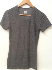 32Degrees Weatherproof Women's Short Sleeve Scoop Neck Cool Tee, Gray Top S