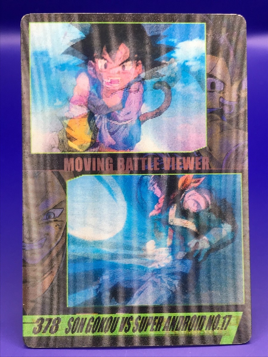 Goku Dragon Ball GT MOVING BATTLE VIEWER Card Morinaga Japanese No