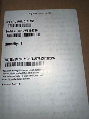 Dell IBM LTO6 Ultrium 6 6.25TB SAS2 Tape Drive ML3 445-BBCQ 01PL859 0YV18D NEW  