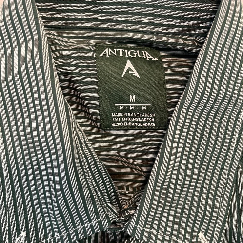 Antigua Mens Size Medium Michigan State Spartans Button Down Shirt EUC - Image 2 of 3