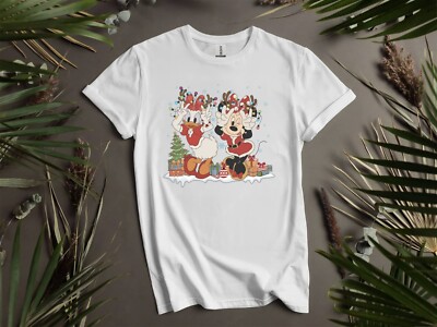  T-Shirt Minnie and Daisy Weihnachten T-Shirt Männer Frauen Unisex T-Shirt I115