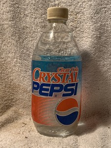 Download FULL 16oz CRYSTAL PEPSI CLEAR COLA PLASTIC LABEL SODA BOTTLE | eBay