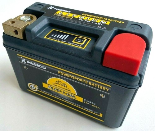 Poweroad PLFP-14BL 48Wh Lithium Motorcycle Starter battery Ducati Yamaha Suzuki - Picture 2 of 6