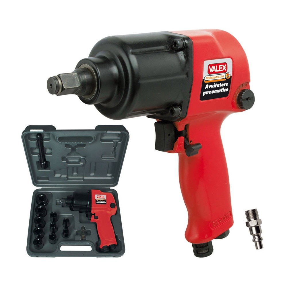 Pistola Pneumatica Svitabulloni Valex 1/2 Professionale - Kit 17 Pezzi