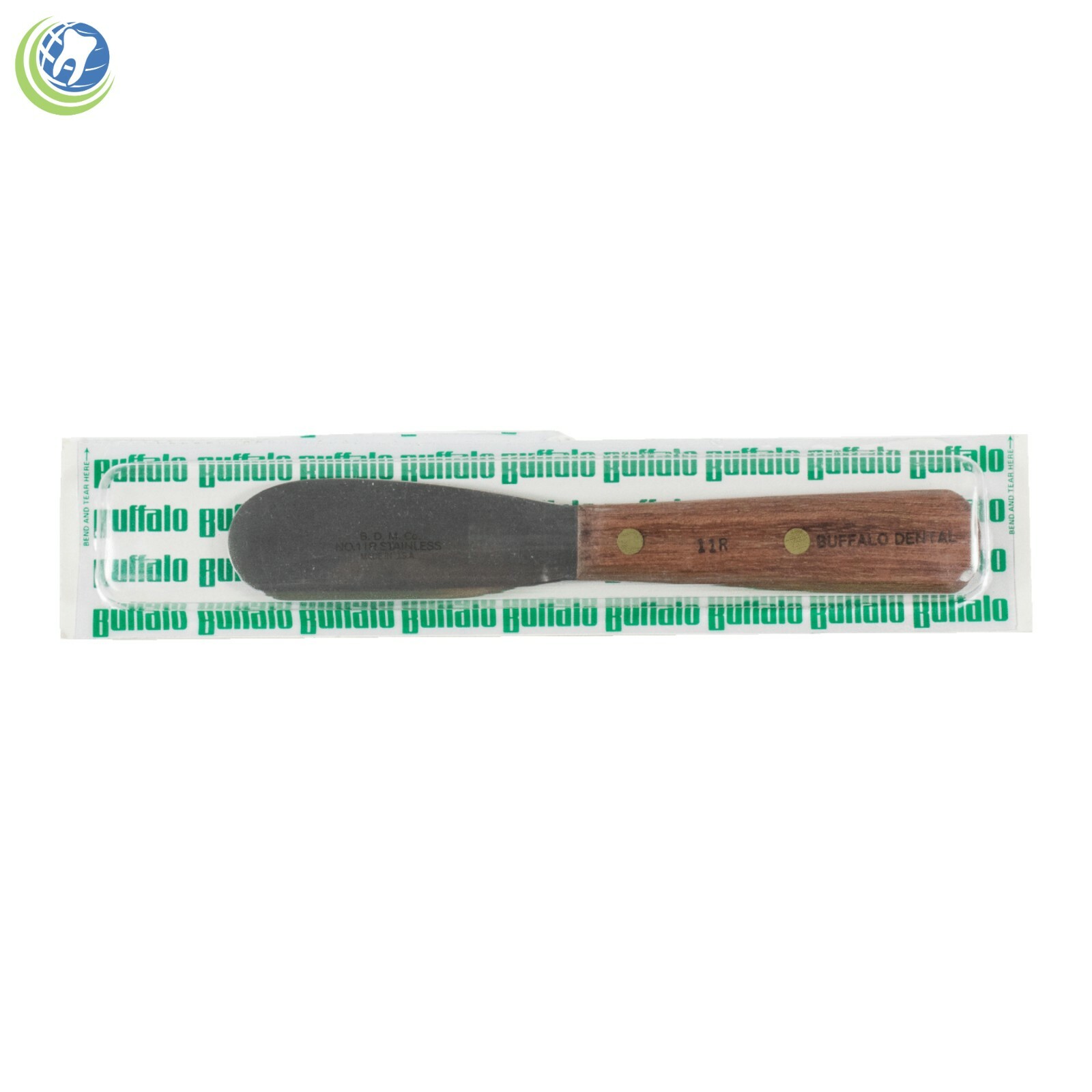 BUFFALO DENTAL LAB INSTRUMENT MIXING PLASTER SPATULA 11R STAINLESS