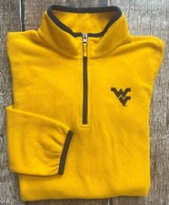 COLUMBIA FULL ZIP FLEECE WVU POLARTEC JAKCET BOYS GIRLS SIZE XL 18/20 EXCELLENT