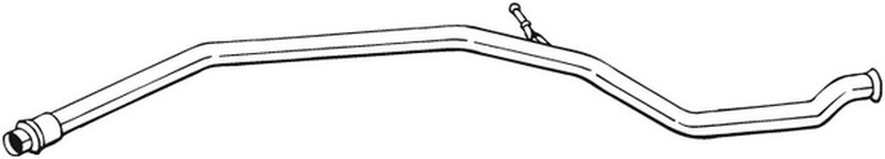 60 CV TUBO GAS SCARICO PER PEUGEOT 206+ 2L, 2M 1.1 LPG KW 44 CV 60