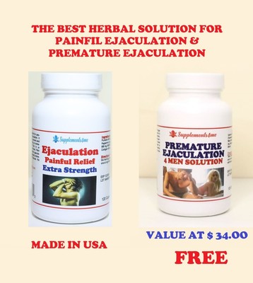 PAINFUL EJACULATIONS RELIEF - TREAT & PREVENT - 120 CAPSULES - MADE IN USA