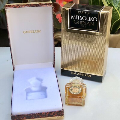 Vintage MITSOUKO Guerlain PARFUM EXTRAIT .25oz Mini Perfume Double Boxed NIB