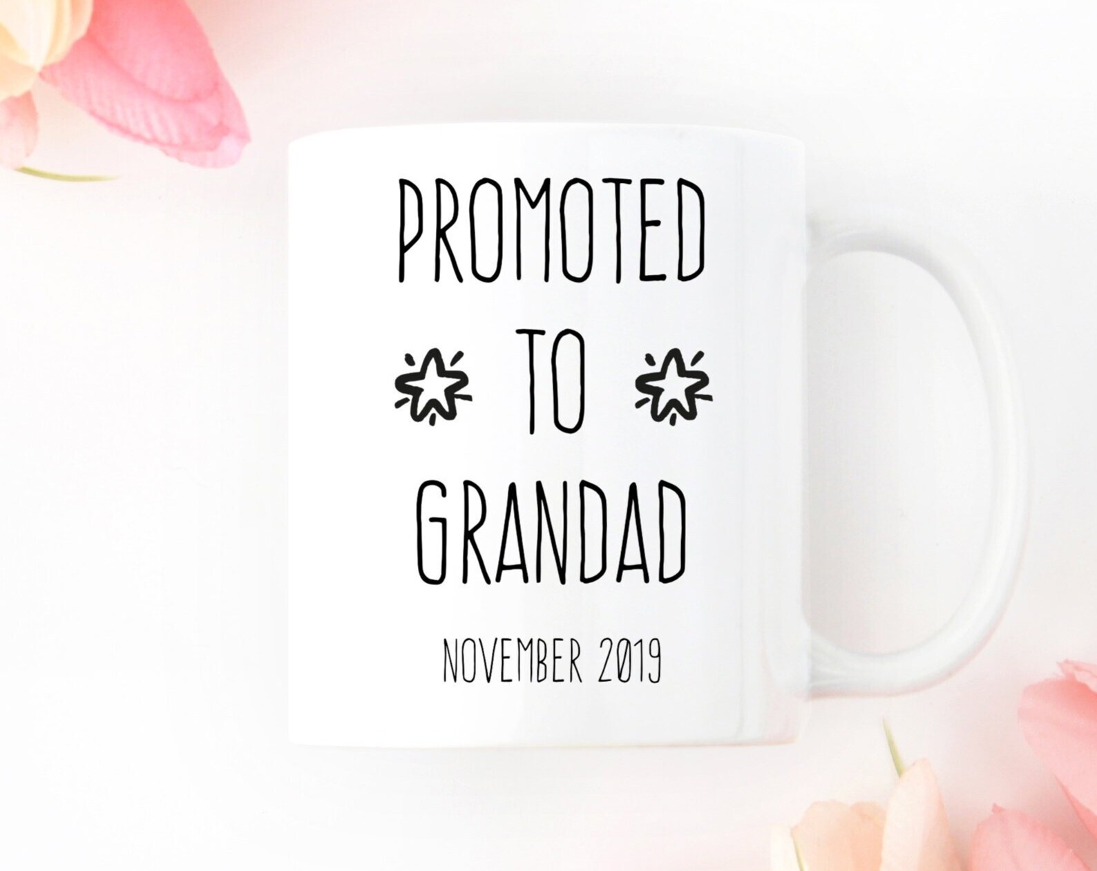 Grandparent Baby Announcement Mug Grandad Pregnancy Announcement Mug New Grandad
