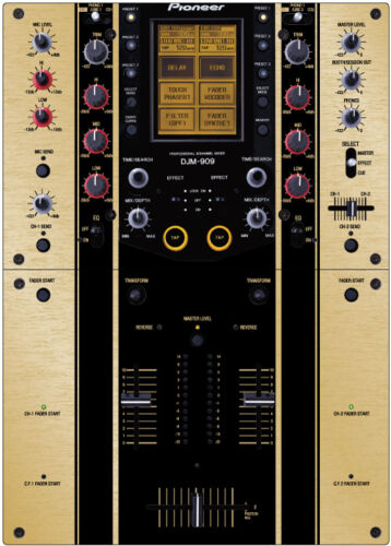 Pioneer DJM-909 Skin Brushed Gold (The Boss) - Picture 1 of 1