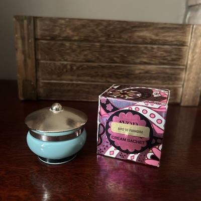 Vintage 60er Jahre Avon Sahnebeutel - Paradiesvogel mit Box
