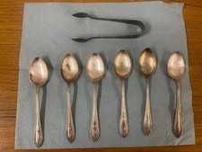 Set of 6. Vintage EPNS Spoons In Made In England Sheffield Ex