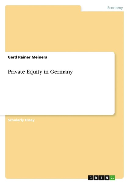 Gerd Rainer Meiners | Private Equity In Germany | Taschenbuch | Englisch (2008)-image