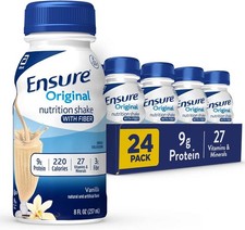 Ensure Original Vanilla Protein Shakes - 24ct Bulk Case NEW