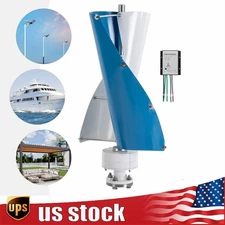 100W Wind Turbine Generator Kit DC 12/24V Charger Controller Wind Energy System