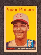 1958 Topps #420 Vada Pinson Rookie RC Reds EX
