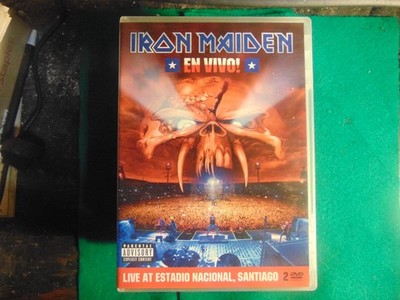 Iron Maiden Concert DVD En Vivo Live At Estadio National Santiago 2 Disc VG+