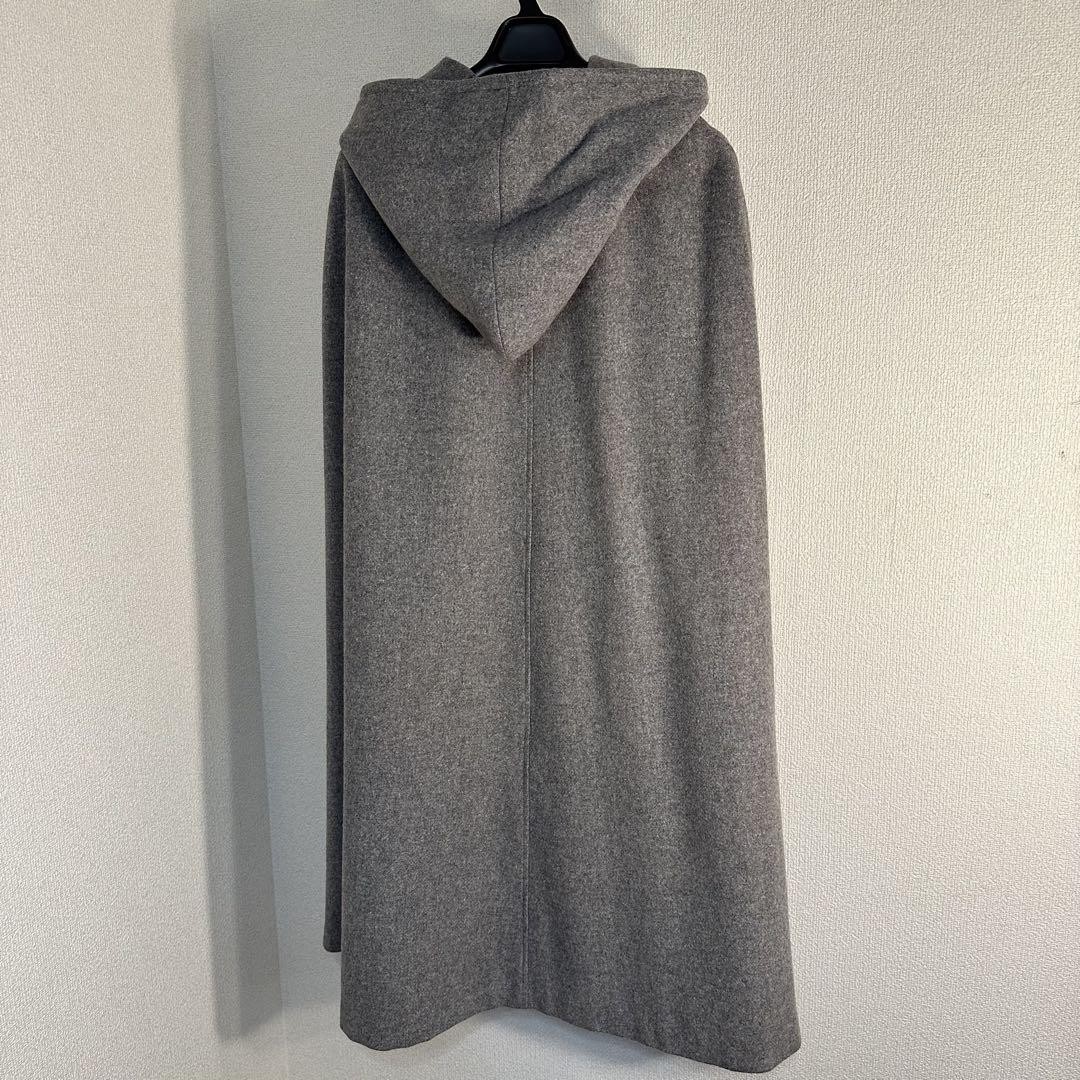 ジャケット・アウター Vintage 60's Wool Hooded Poncho Cape Vtg 60s 70s Ladies Wool Hooded Poncho Zip Up Coat Womens L