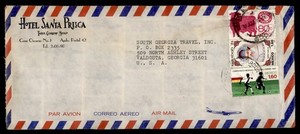 DR WHO 1982 MEXICO EXPORTA TAXCO HOTEL ADVERTISING AIRMAIL TO USA R77108
