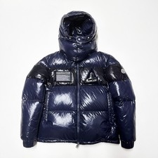 100% AUTHENTIC MONCLER GARY MENS SIZE 2 M MEDIUM JACKET PUFFER DOWN NAVY BLUE