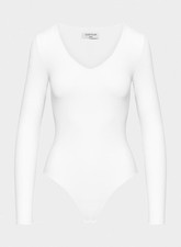 Aritzia Contour Fixture Bodysuit, White, 2XS