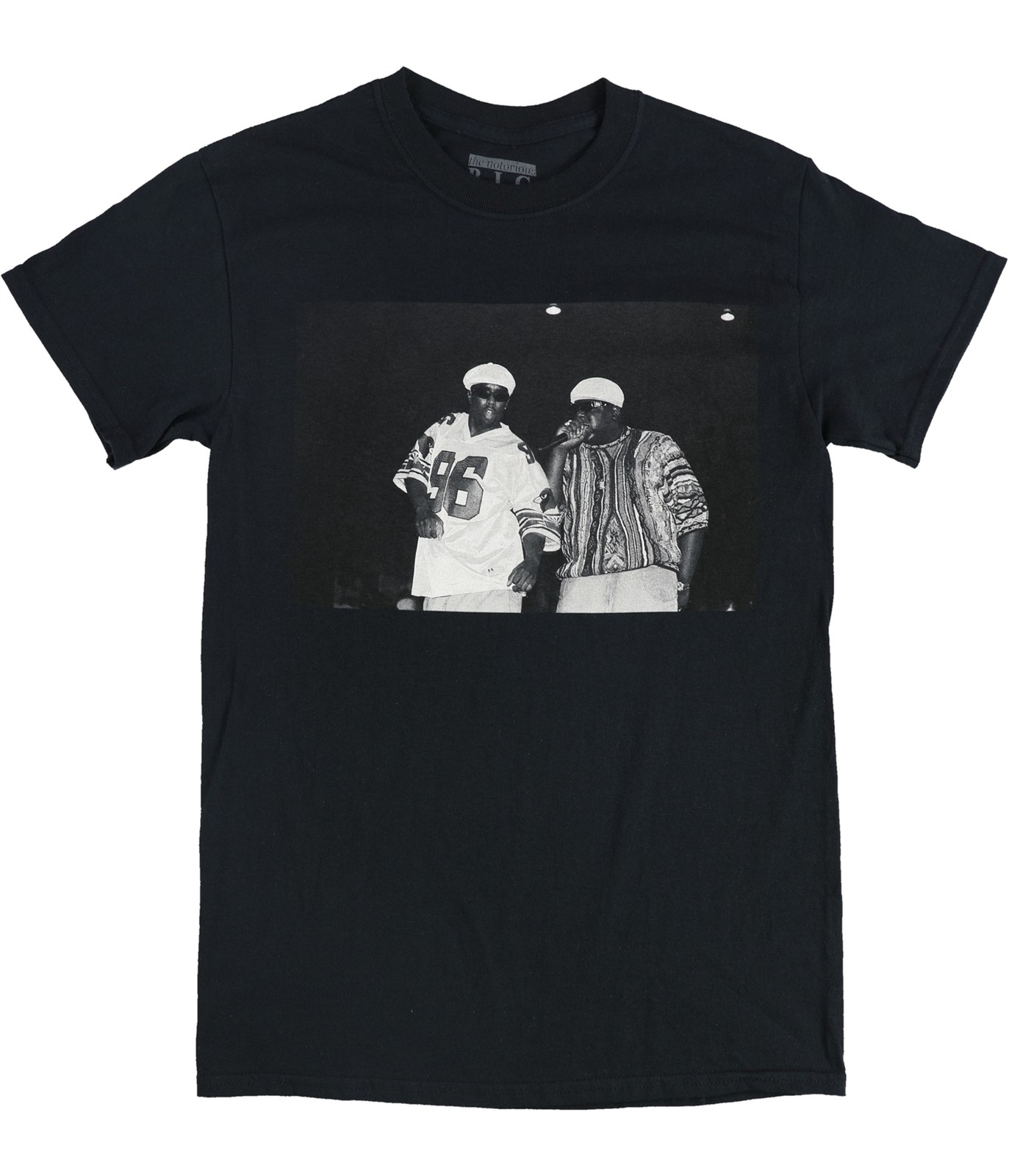 Пресловутая мужская футболка B.I.G. с рисунком P. Diddy - Biggie Smalls, черная, S