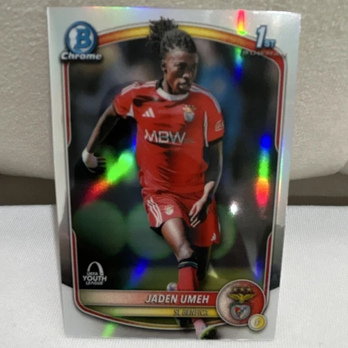 Topps Bowman Chrome UEFA Youth League 2025 Jaden Umeh SL Benfica #80 1st