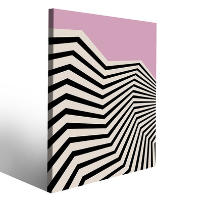 Modern Bauhaus Canvas Print with Clean Colors and Lines