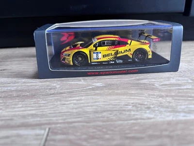 1:43 S6308 Audi R8 LMS GT3 Team Belgium GT Nations Cup Bahrain 2018 Spark - Bild 1 von 2