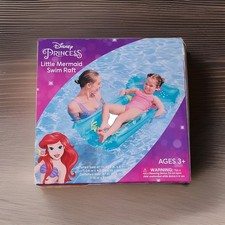 Balsa de natación Disney Princess 41" x 19" Little Mermaid Pool, 3+ años - Nueva, sellada
