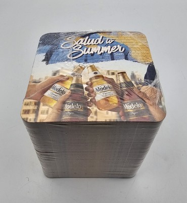 NEW 4'' MODELO Cerveza Beer SALUD TO SUMMER Cardboard Coasters ~ 125 Coasters