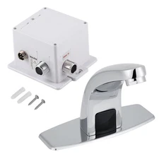 Automatic Infrared Sensor Faucet Kitchen Bathroom Sink Cold Water Tap w/ Cover ⊥