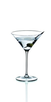 Martini Glasses Set 2 Riedel Vinum XL 9.5oz Blown Crystal Stem Precision Elegant