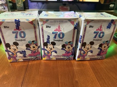 (3) 2025 Topps Disney Disneyland 70th Anniversary Value Blaster Box. Read below!