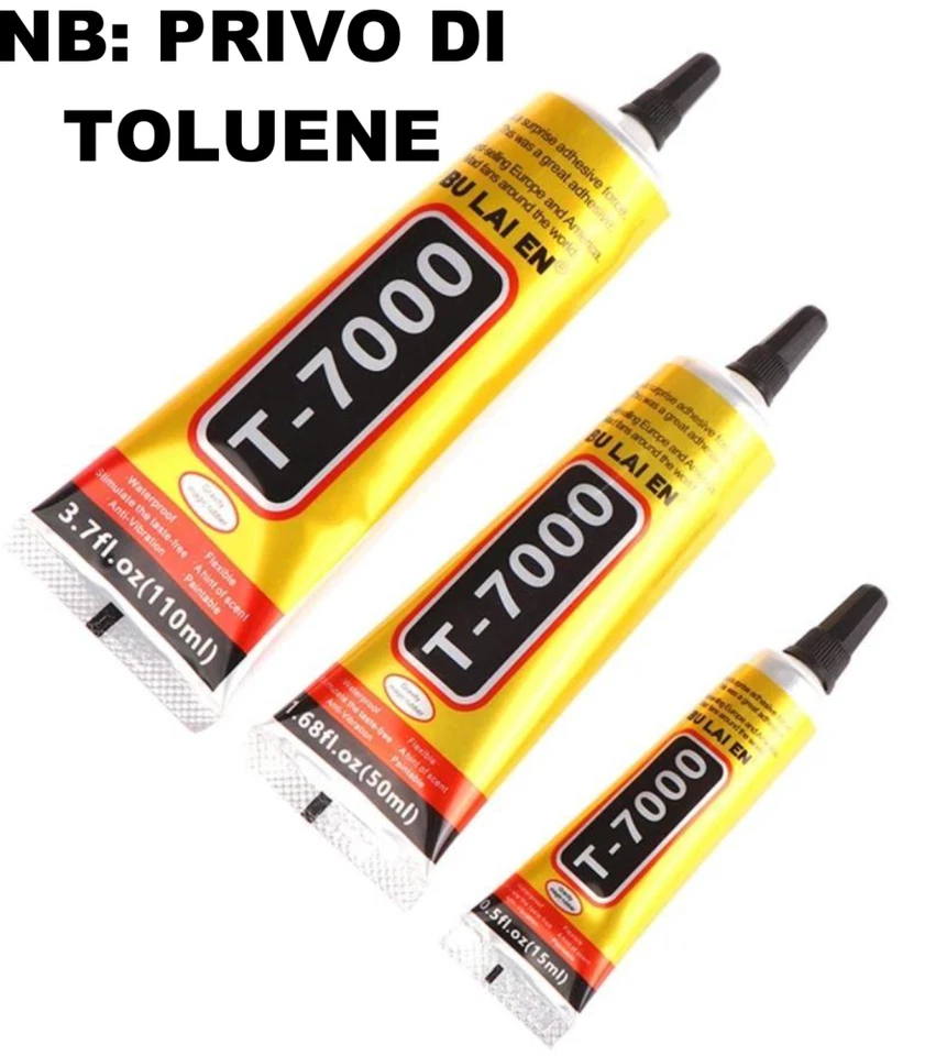 AUDIOSYSTEM TUBO TUBETTO B7OOO COLLA ADESIVA NERO per RIPARAZIONI TELEFONI CELLULARI TABLET