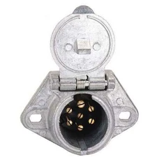Torque Parts TR15720 7 Way Split Pin Socket   Zinc Die Cast Housing, Ss Hinge