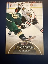 Upper Deck 2021-22 Series 2 UD Canvas Dylan Strome Blackhawks C139 Insert