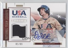 2012 USA Baseball National Team Jersey Signatures 81/99 DJ Peterson #14 Auto 0a2