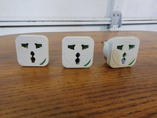 Grounded Universal 2-in-1 Travel Plug Adapter Type G for UK, Hong Kong - 3 Pack