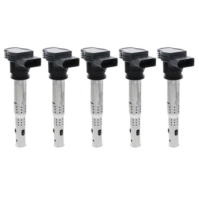 Eldor Set of 5 Ignition Coils For TT RS Quattro Beetle Golf Jetta Passat 2.5L L5