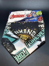 Marvel Avengers 2 pack Bandana 17.5  x 17.5  Wakanda Forever Black Panther New