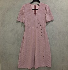 Ann Taylor Midi Dress Faux Wrap Women's Size 2 Office Business Career Classic