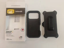 New OtterBox iPhone 17 Pro 6.3" Defender Series Case BLACK includes holster clip